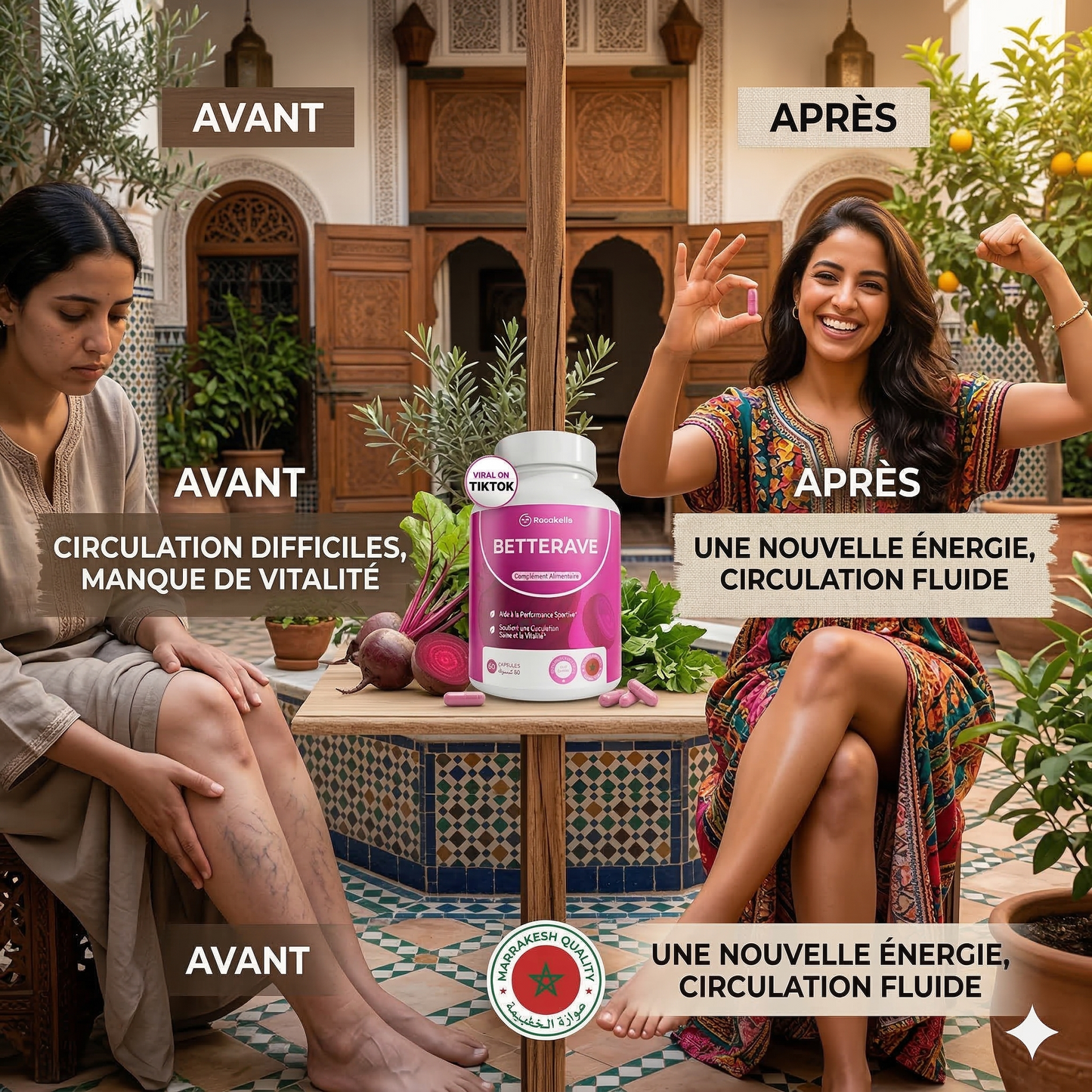 Rosabella Beetroot- Capsules pour soutenir la circulation et la vitalité