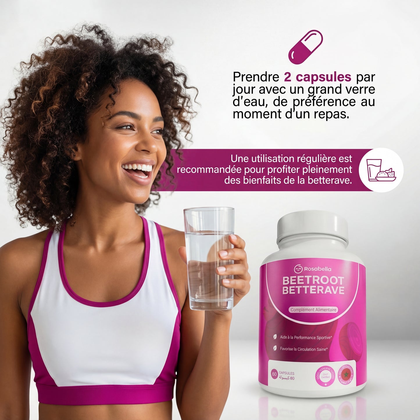 Rosabella Beetroot- Capsules pour soutenir la circulation et la vitalité